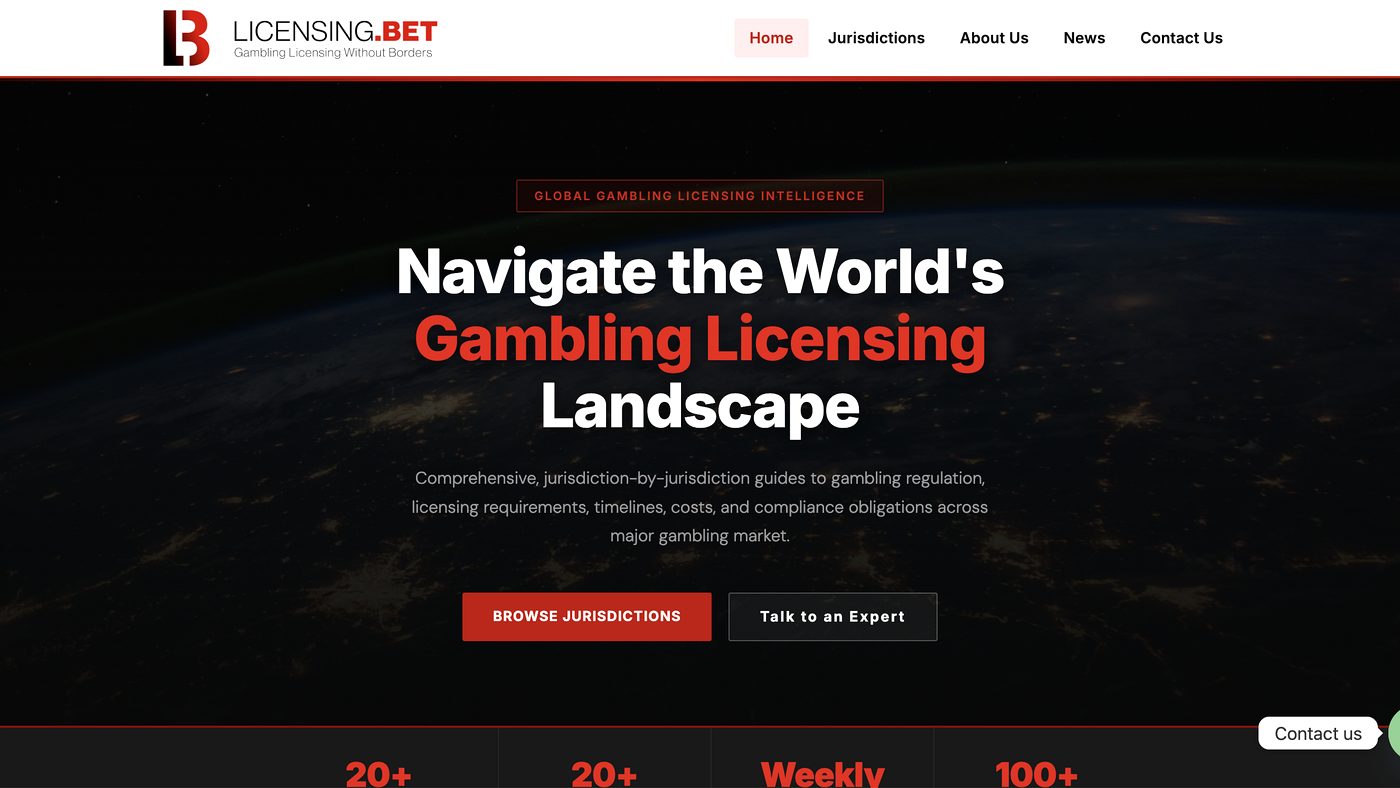 Licensing.bet, a global gambling licensing intelligence site